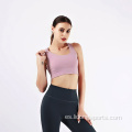 Venta caliente de verano mujeres sin mangas de yoga chaleco de yoga chaleco fitness sujetador ropa chaleco de yoga